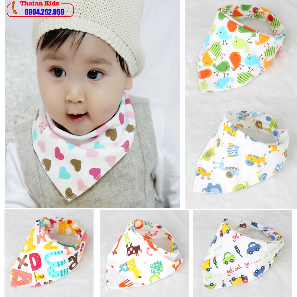 YẾM TAM GIÁC COTTON CÓ CÚC BẤM