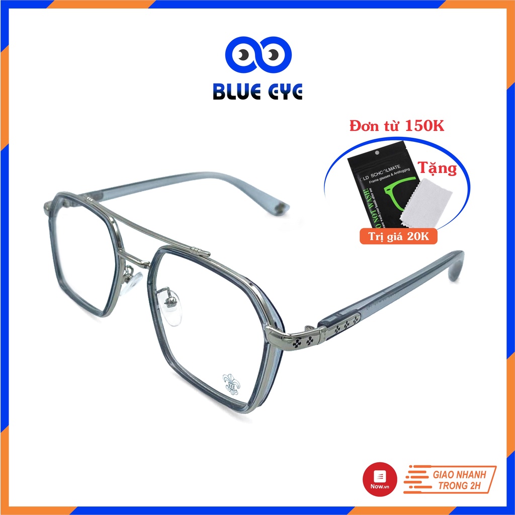 Gọng kính Unisex Hot trend [khung kim loại + nhựa TR90 cao cấp]