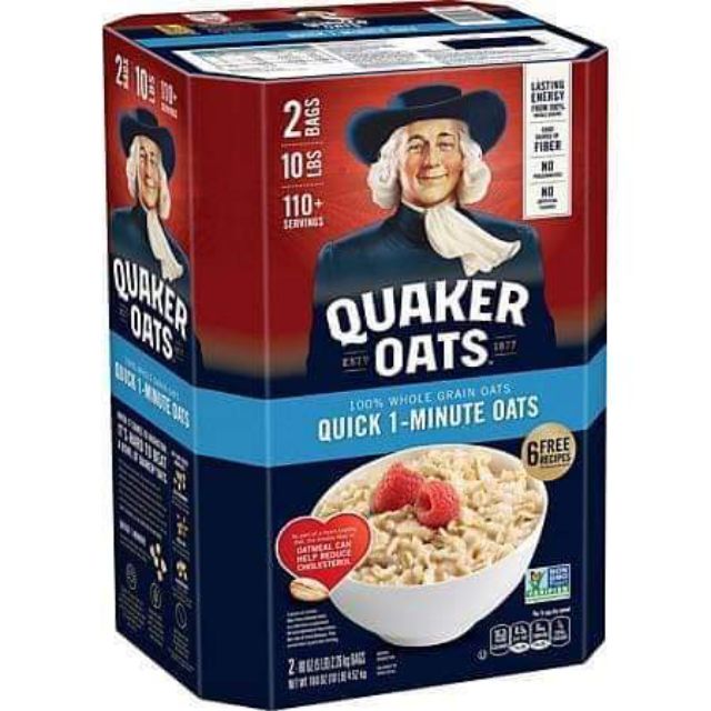 Yến Mạch Quaker Mỹ Cán Vỡ thùng 4,52kg