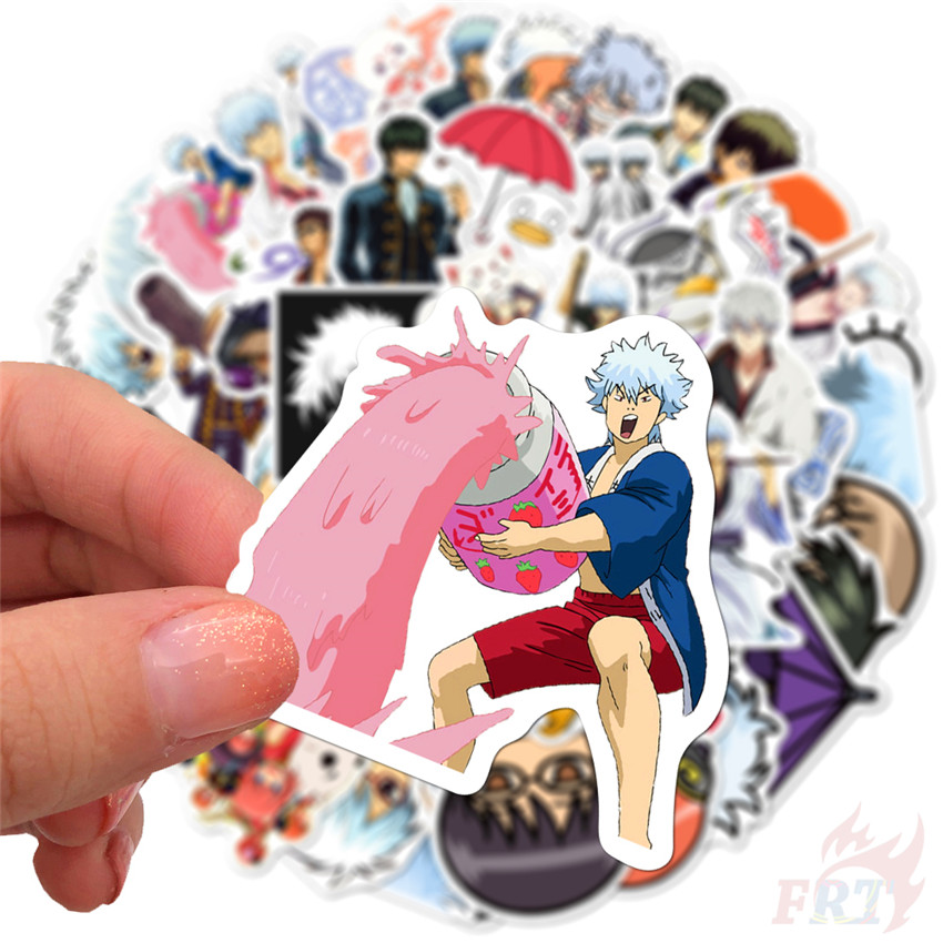 ❉ GINTAMA Series 03 Stickers ❉ 50Pcs/Set Anime Fashion DIY Waterproof Decals Doodle Stickers