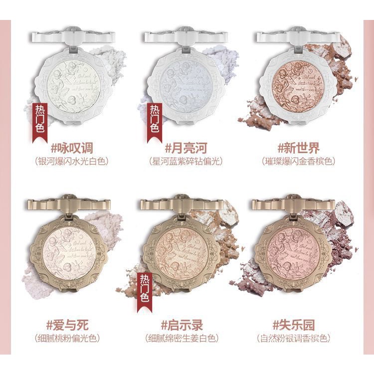 Phấn bắt sáng màu sắc lấp lánh ánh nhũ có nhiều phân loại tùy chọn