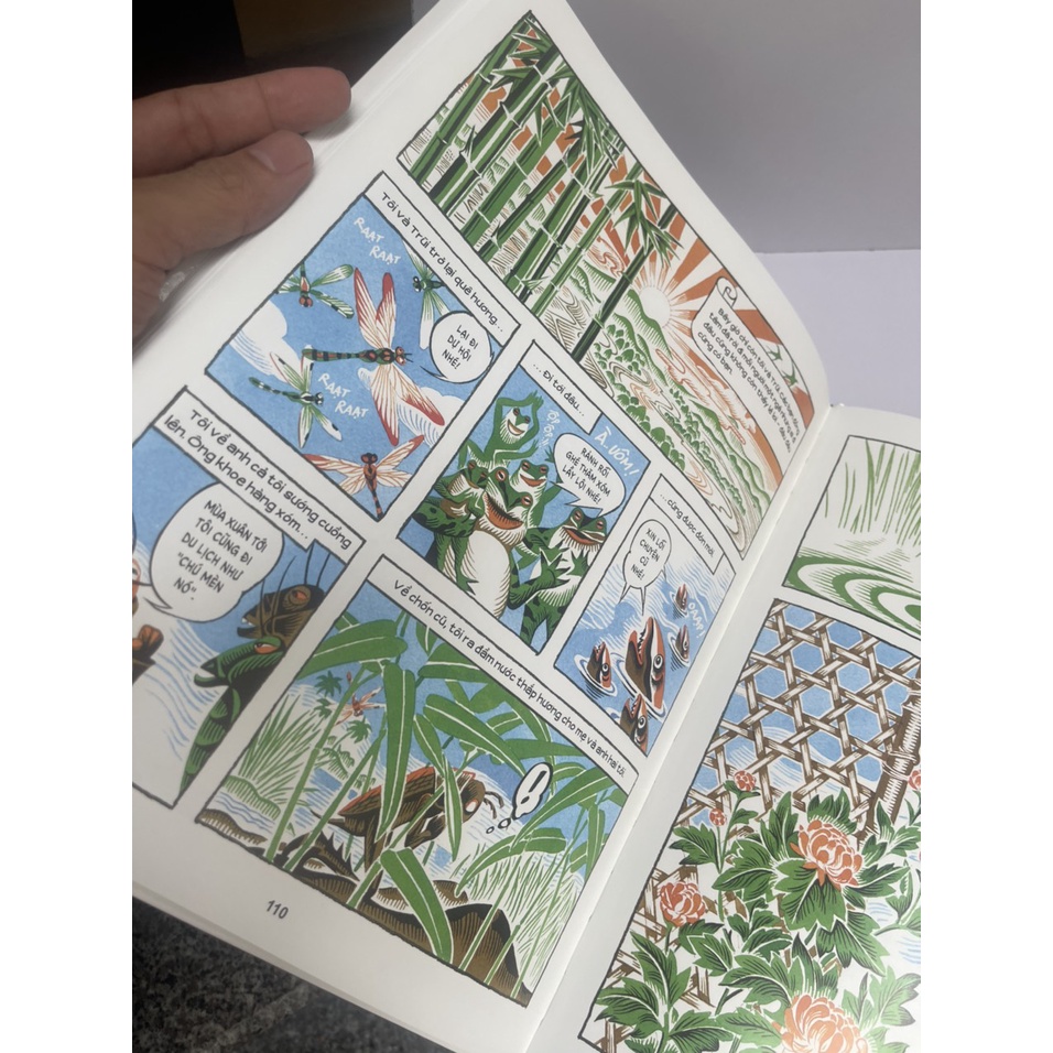 Sách NXB Kim Đồng - [bản comic của Tạ Huy Long] DẾ MÈN PHIÊU LƯU KÝ – Tô Hoài -  bìa cứng in màu