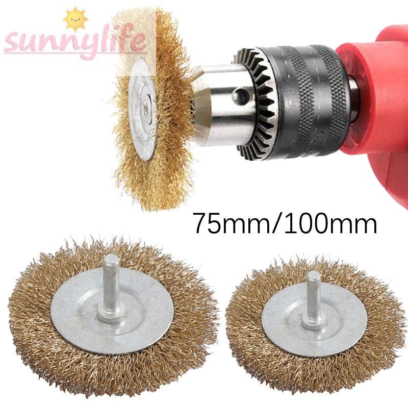 Wire Wheel Brush Sanding Workshop Antirust Electric Grinding Steel Rust