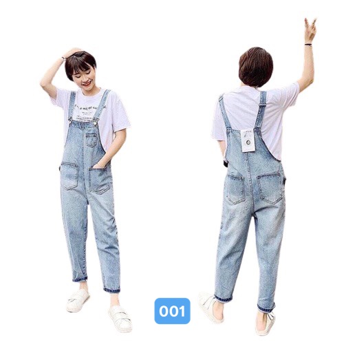 Yếm Jean Nữ ObOKFASHION, Yếm Quần Jean Dài Nữ Chất Bò, Co Giãn Nhẹ, Trẻ Trung, Cá Tính, Cao Cấp YJN001