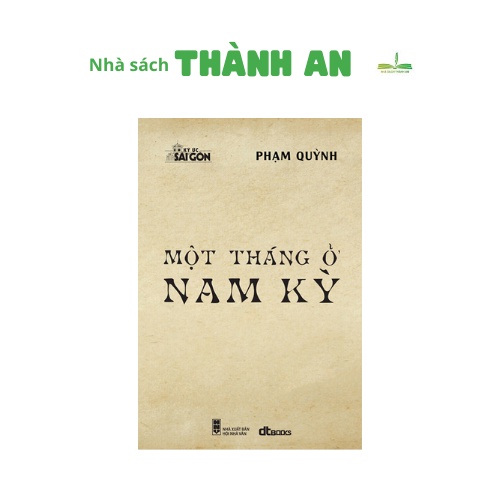 Sách - Một tháng ở nam kỳ