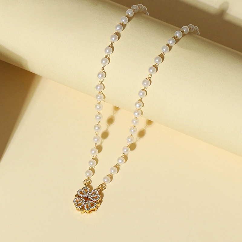 Vòng cổ Mặt Cỏ Bốn Lá May Mắn Ins Net Celebrity Nhiều Kiểu Dáng Cho Nữ