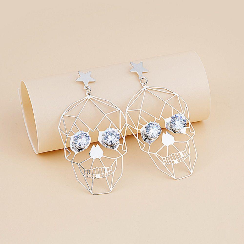 Bông Tai Hình Ngôi Sao / Đầu Lâu Phong Cách Punk 1 Cho Nữ