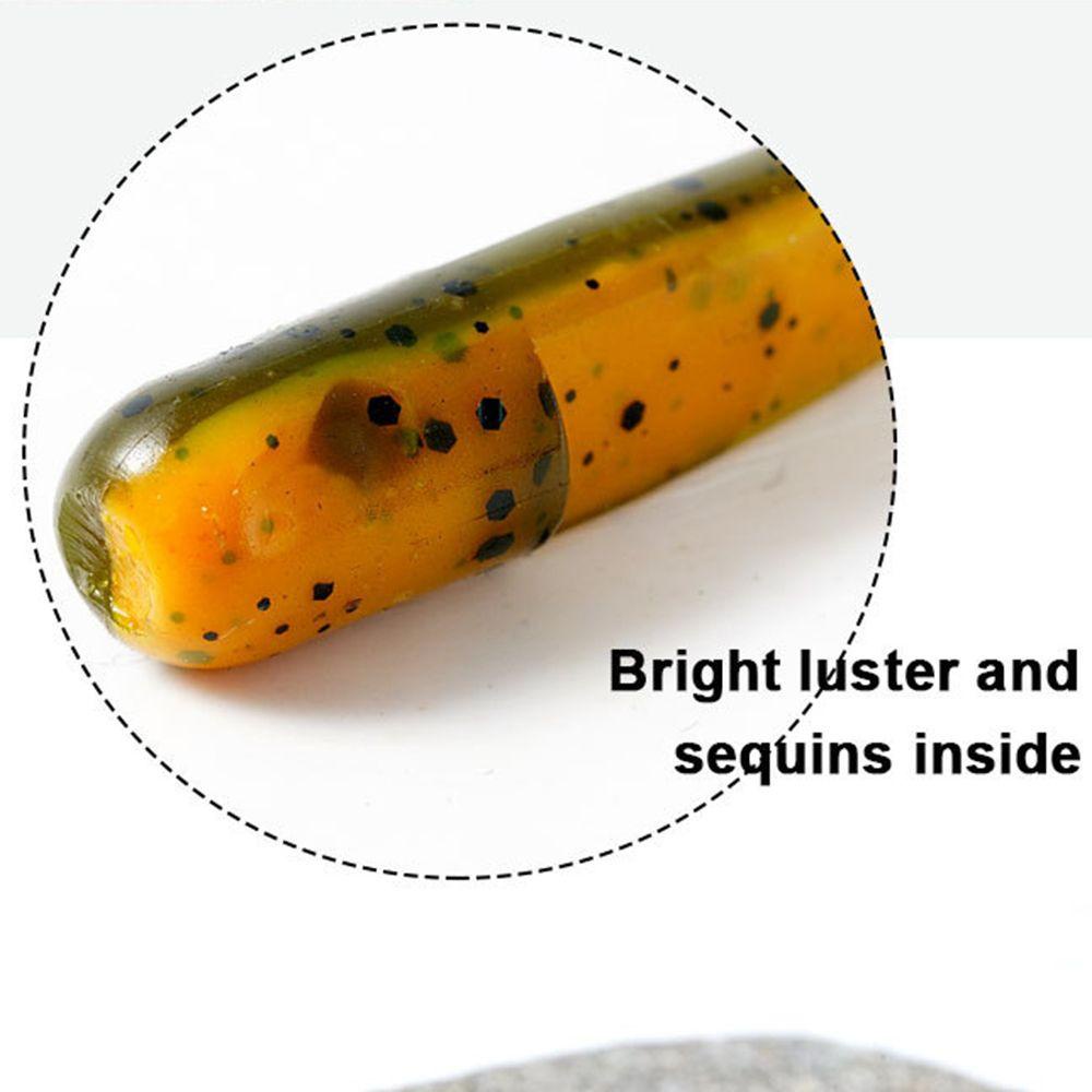 LET Set 10 Mồi Câu Cá Mềm Hình Con Sâu Kích Thước 12cm / 3g