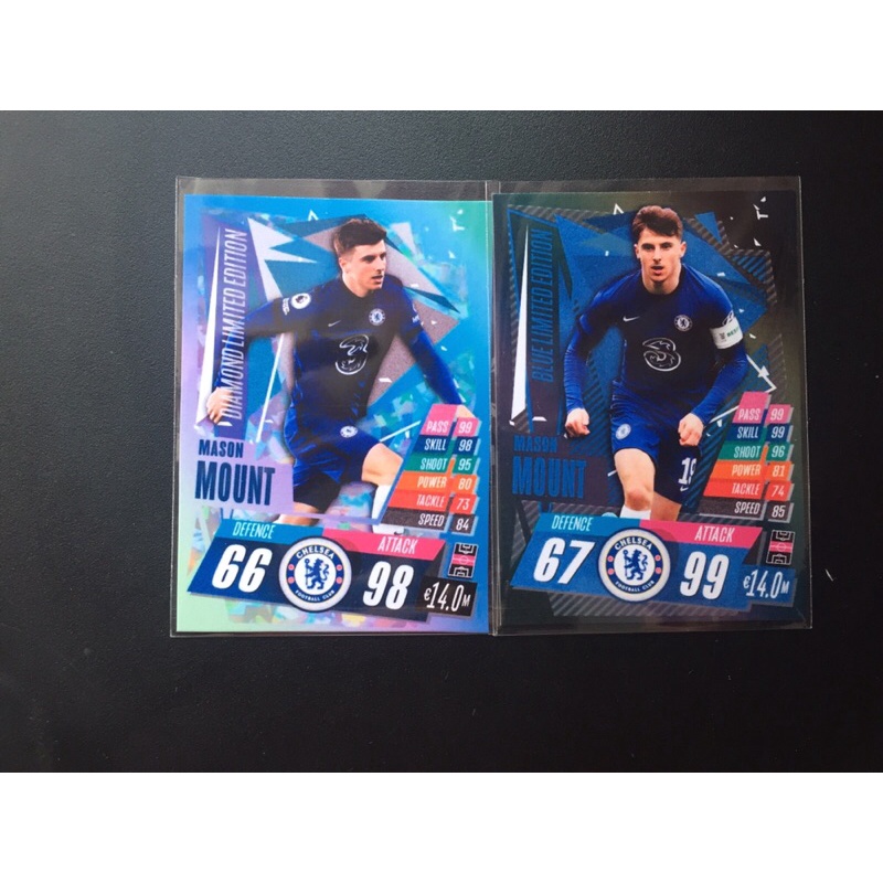Set 6 Thẻ In Cầu Thủ Bóng Đá Mason Mount Match Attax Limited Edition 2020-2021