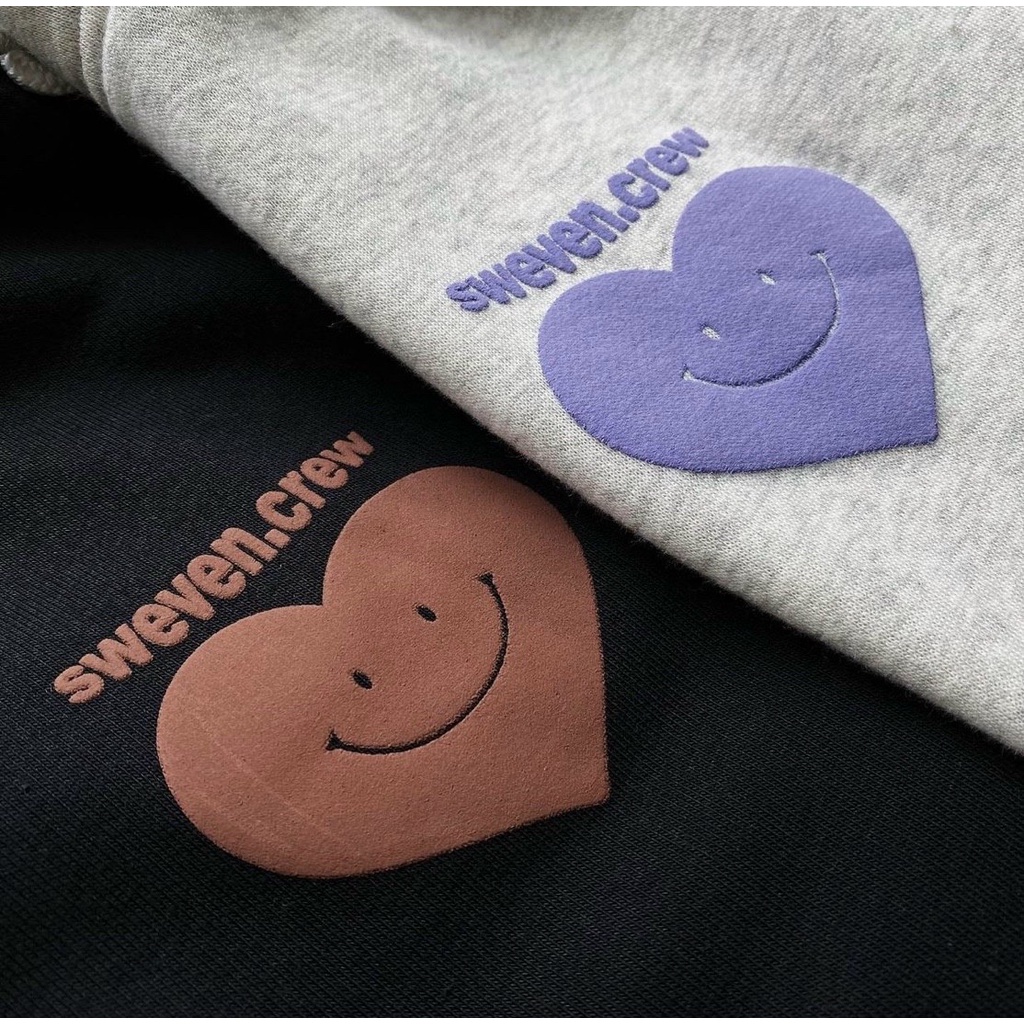 Áo KHOÁC Hoodie SWEVEN trái tim Nam Nữ Ulzzang Unisex FAMMILYSHOP
