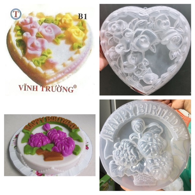 Khuôn rau câu 3d 25cm Vĩnh trường