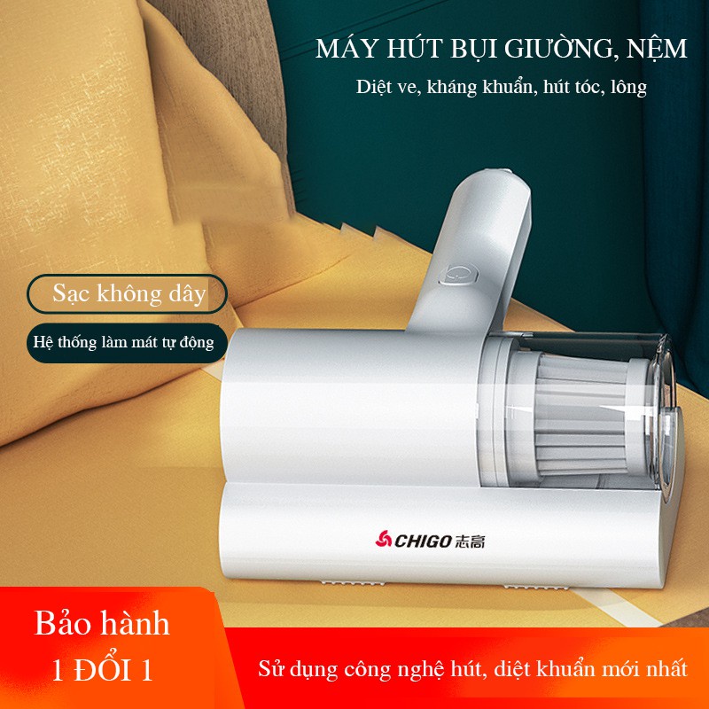 Máy hút bụi giường nệm diệt khuẩn UV JIASHI cầm tay không dây hút cho nệm, sofa, thảm tiện lợi MHN02