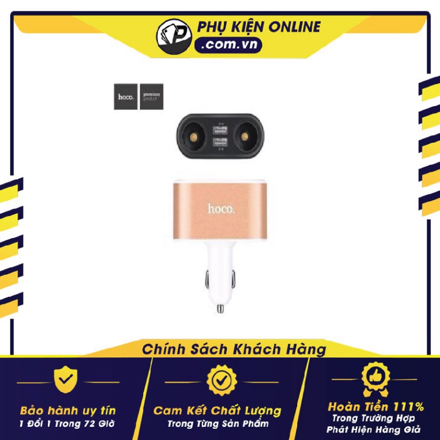 Tẩu sạc oto Hoco UC206 -