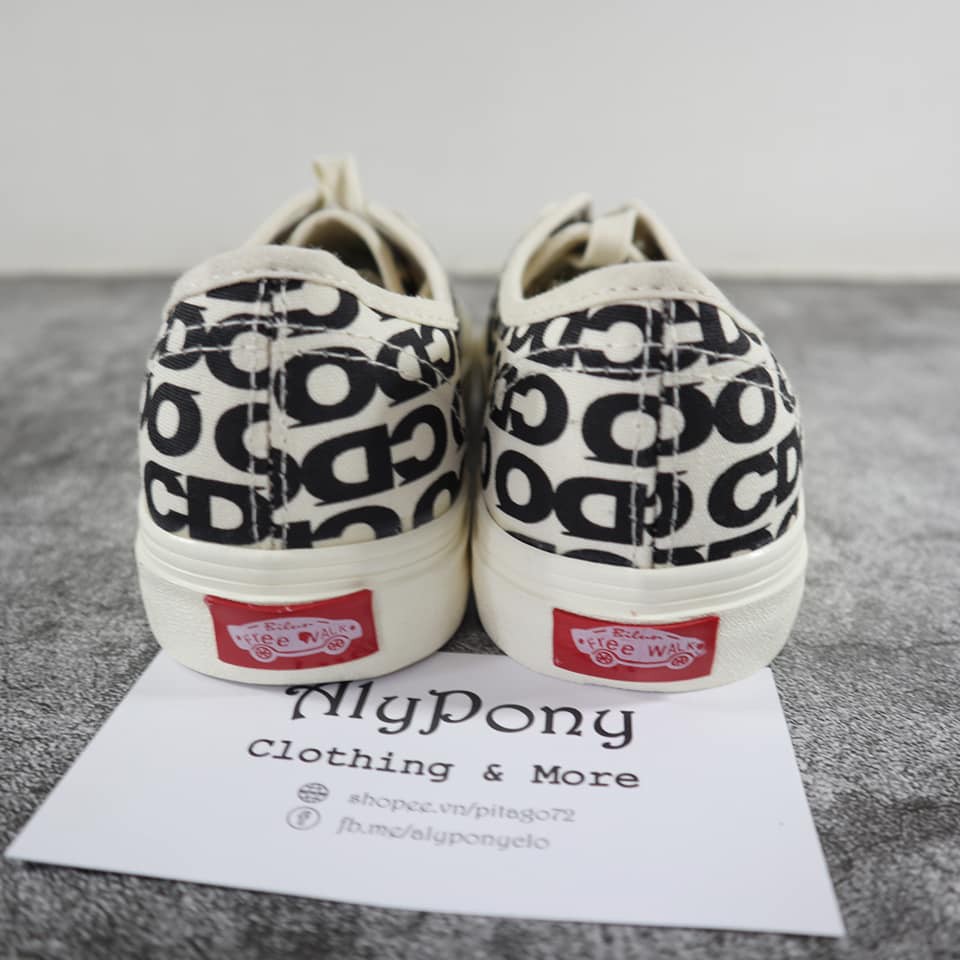 Giày Thể Thao Nữ AlyPony 2021 Ulzzang cổ thấp có chữ CDG