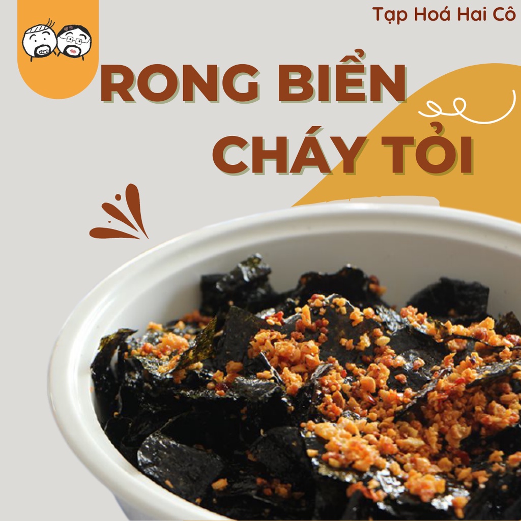 Rong Biển Cháy Tỏi Ớt Loại Ngon Ăn Vặt Hũ 200g