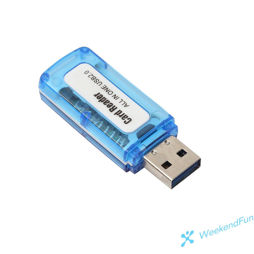 Đầu Đọc Thẻ Nhớ 4 Trong 1 Usb 2.0 Cho Sd/Tf/T-Flash/M2