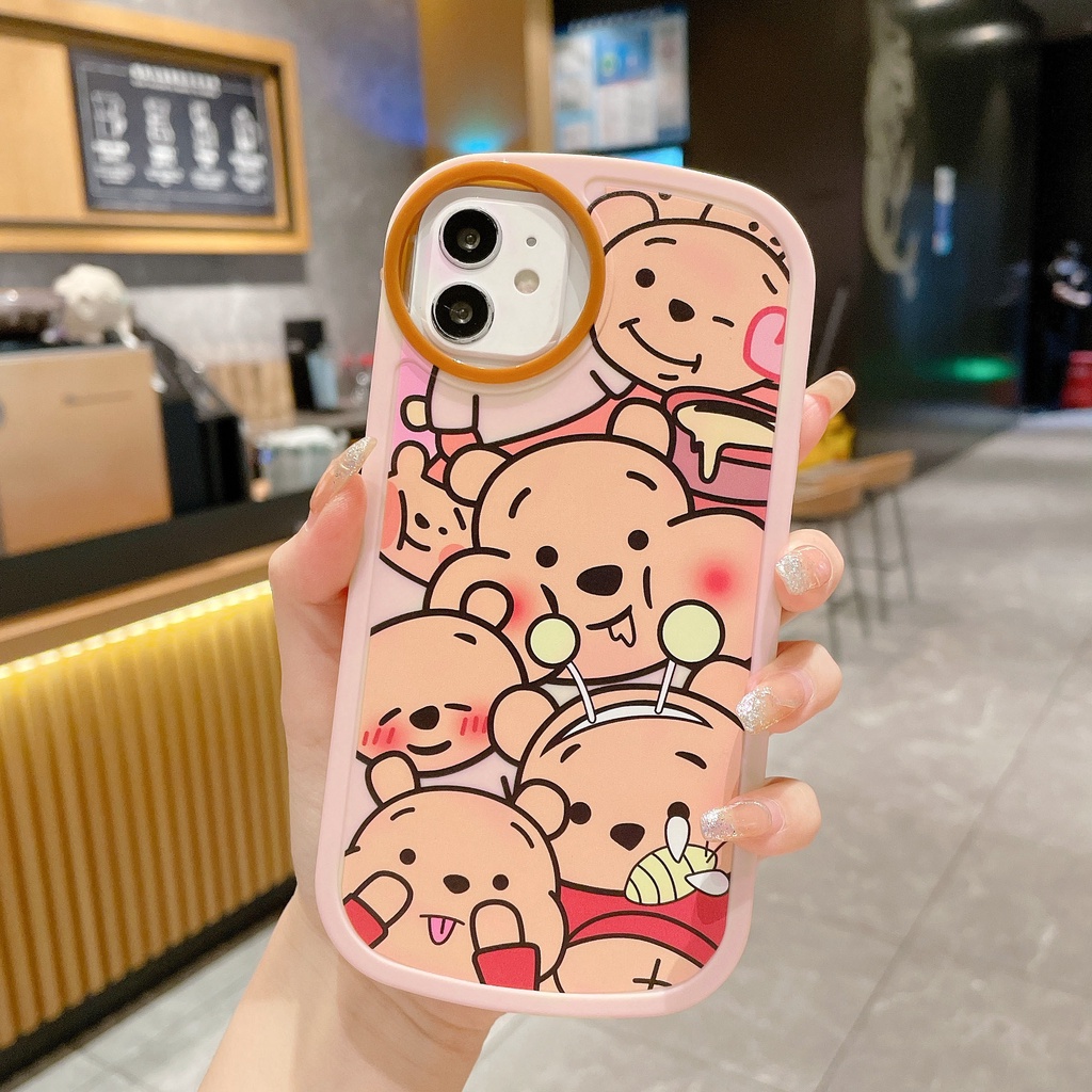 Ốp Điện Thoại Tpu Chống Sốc In Hình Gấu Pooh Cho iPhone 7 plus 8 plus xs max xr 11 pro max 12 pro max 13 pro max