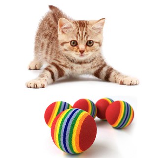 Thú cưng 10 Pcs Rainbow Toy Ball Small Dog Cat Pet Eva Toys Practice Balls