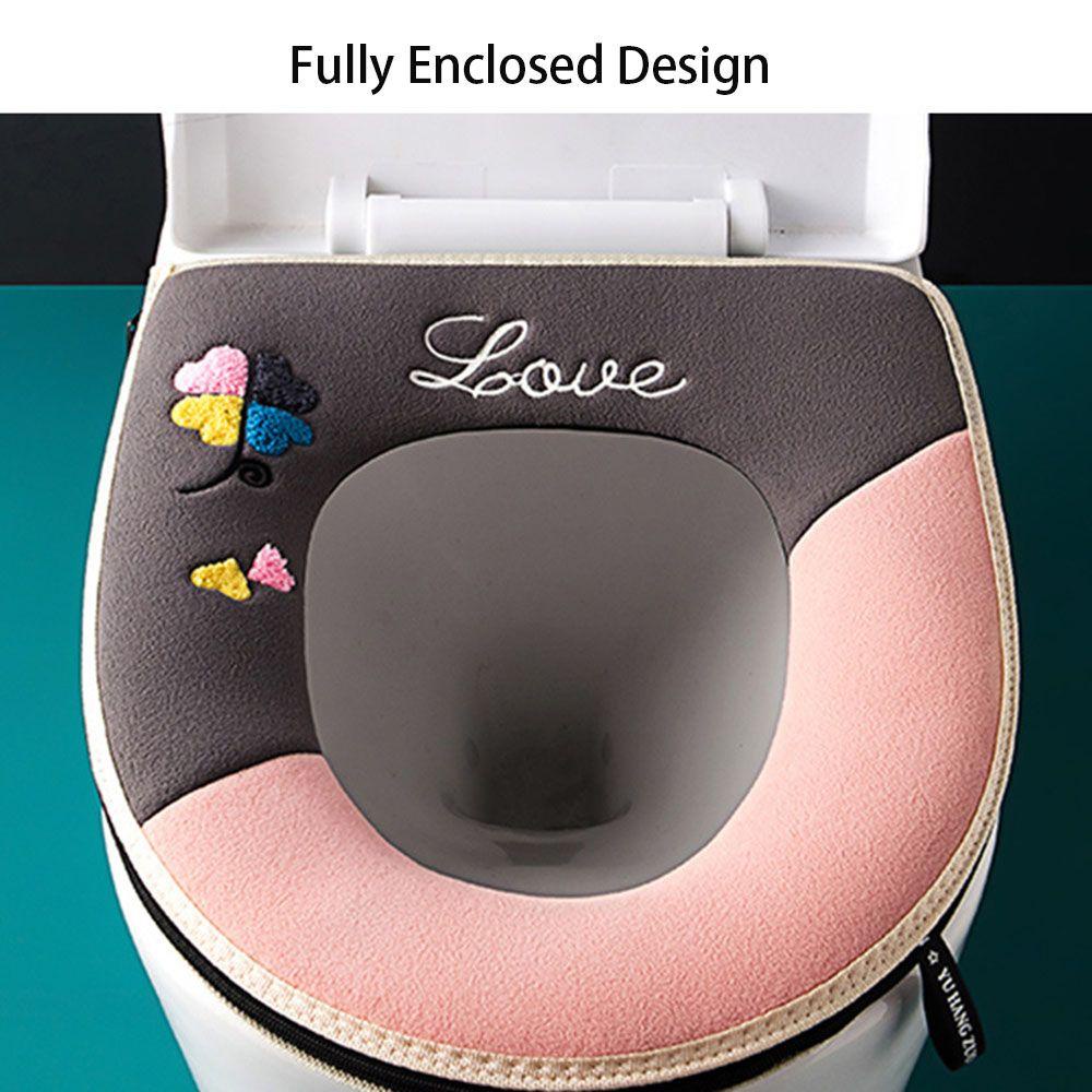 GOGOUP Vỏ Bọc Bệ Ngồi Bồn Cầu Chất Liệu Dày Dặn Ấm Áp