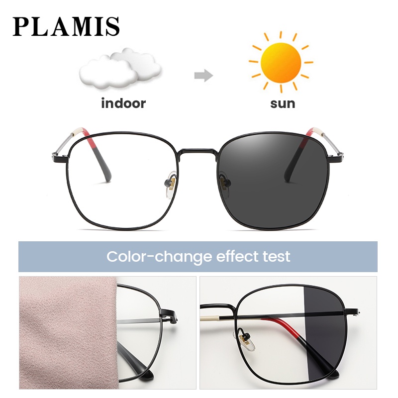 Mắt kính PLAMIS chống bức xạ bằng kim loại chống ánh sáng xanh thời trang dành cho nam và nữ