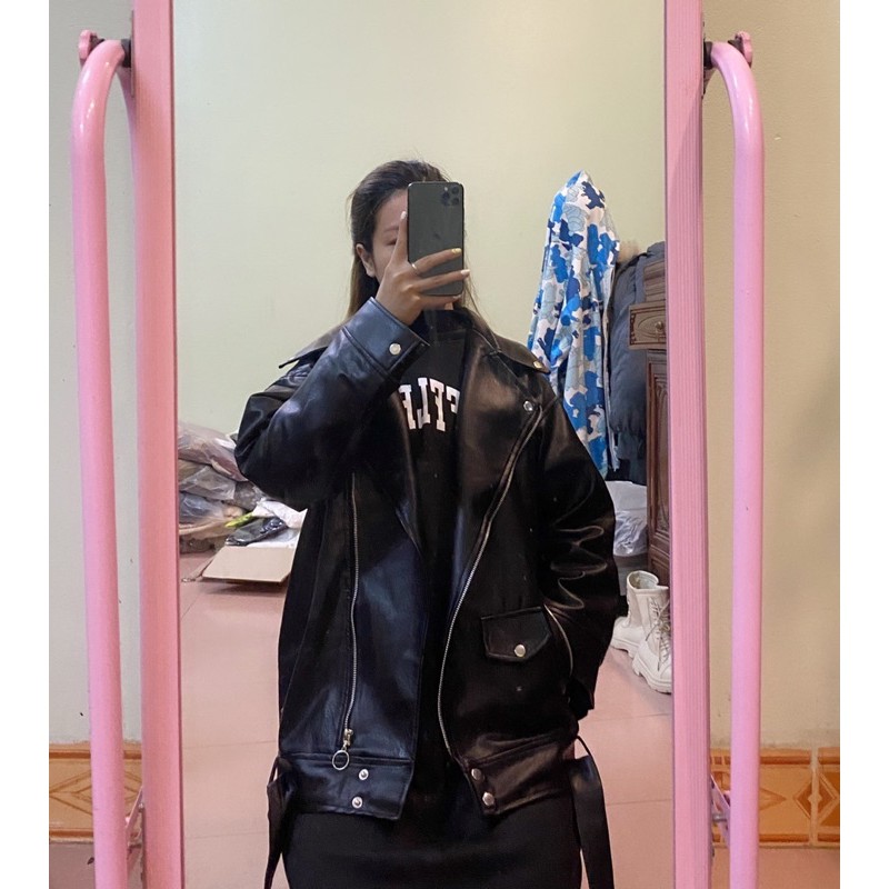 Áo da taobao oversize siêu to rộng (ảnh thật+video)🧥