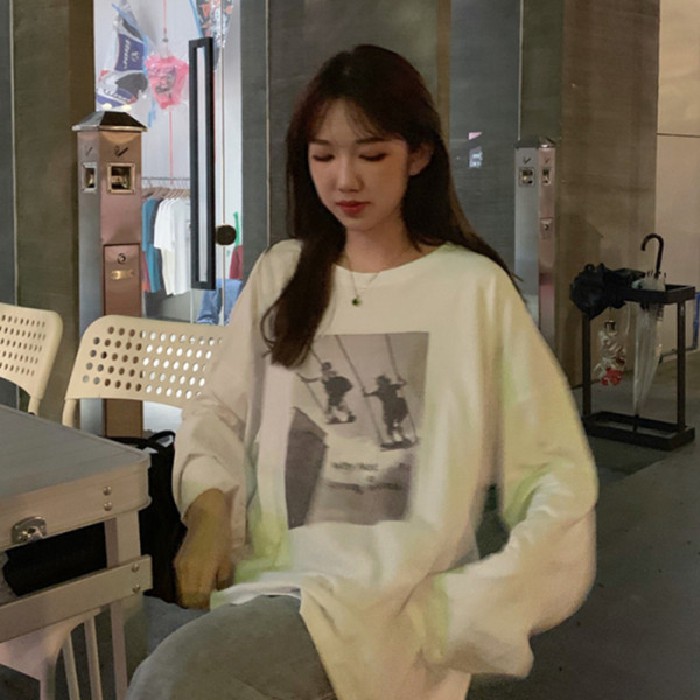 Áo thun tay dài phong cách ulzzang thời trang kiểu Hàn cho nữ | BigBuy360 - bigbuy360.vn