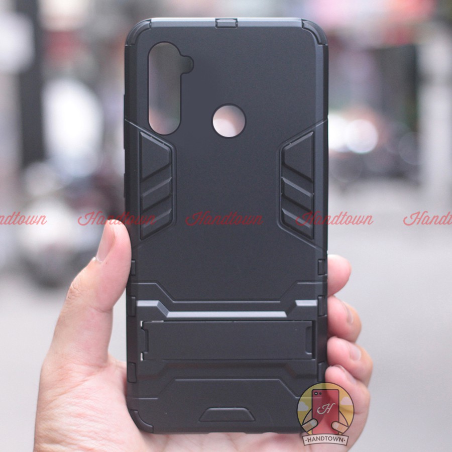 Ốp Lưng Cho Realme 5 / Realme 5 Pro / Realme Q IRON - MAN Nhựa PC Cứng Viền Dẻo Chống Sốc