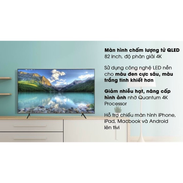 Smart Tivi QLED Samsung 4K 82 inch QA82Q65R( Hàng tồn Kho Bảo hành chính hãng 2 năm)