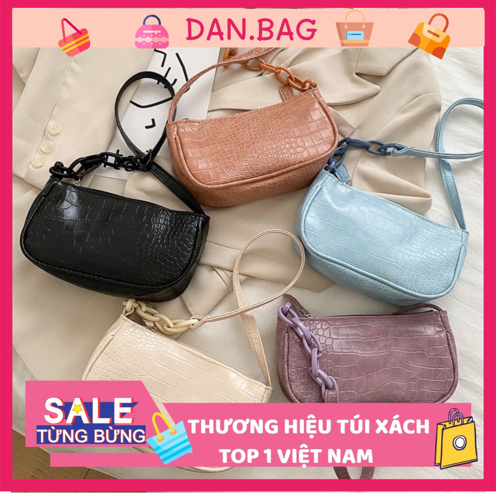 Túi Xách Nữ Đẹp Mini da PU kẹp nách cao cấp có vân mềm mại xinh xắn mã 3803