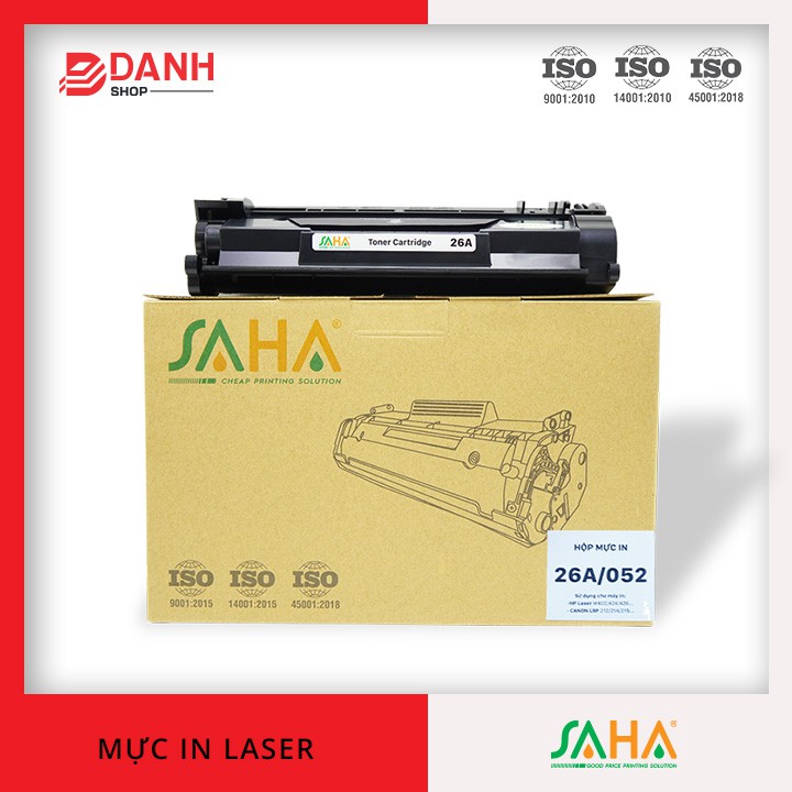 Mực in SAHA 26A - Dùng cho máy in HP Laser M402 / M426   Hàng Chính Hãng