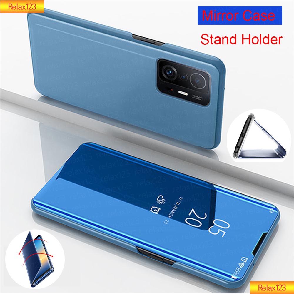 Vỏ cho Xiaomi 11T Pro 11Lite NE 11 T Pro Lite NE 4G 5G Bao da điện thoại da thông minh Gương lật Bảo vệ toàn diện Vỏ chống va đập Vỏ cứng Ốp lưng