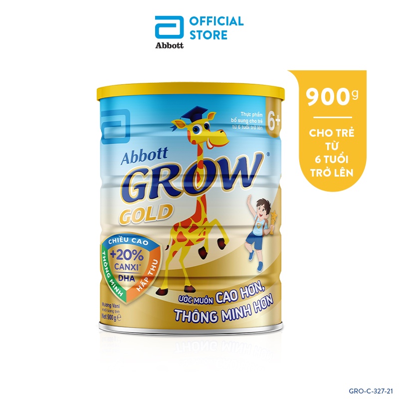 Sữa bột Abbott Grow Gold 6+ 900g
