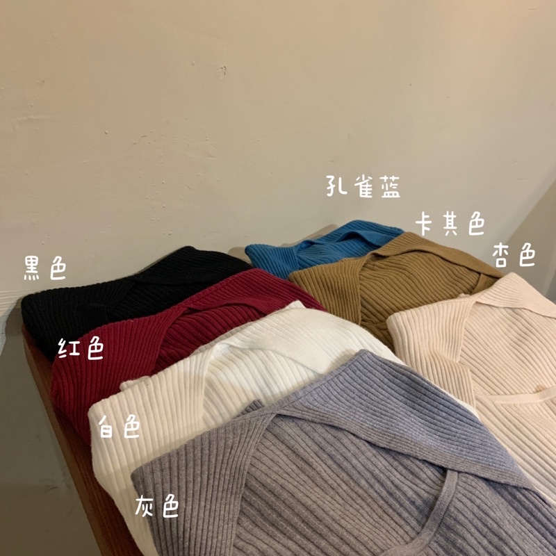 Áo len cổ vuông dài tay hàng Quảng Châu dáng ôm | BigBuy360 - bigbuy360.vn