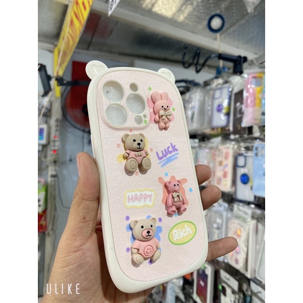 Ốp lưng dẻo hình thú nổi dễ thương iphone 7 7plus 8 8plus x xr xsmax 11 11pro 11promax 12 12promax 13 13promax
