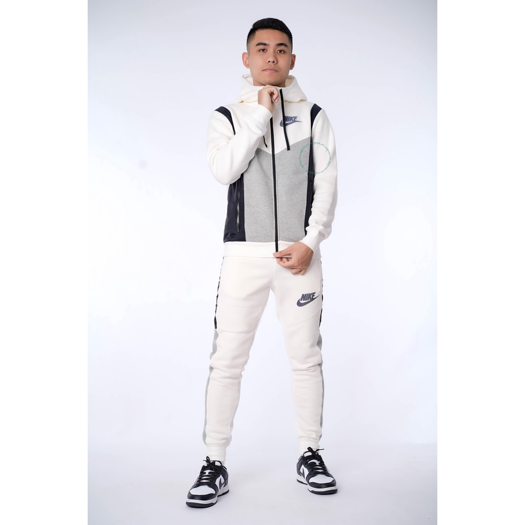 Bộ thể thao nỉ Nike Full-Zip Fleece Dark Grey 2022