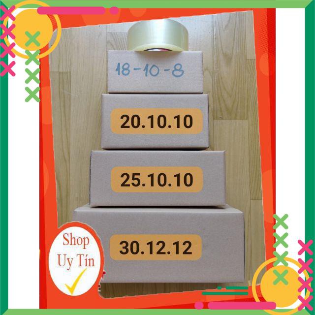 30 hộp carton 12*10*10 😍FREESHIP😍hộp giấy carton đóng hàng siêu rẻ tại TPHCM