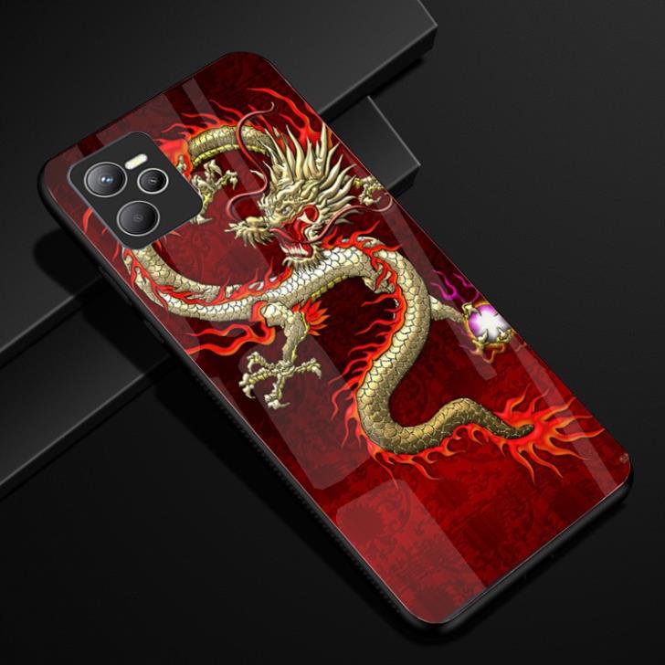 Ốp Lưng Kính REALME C35 / Narzo 50A Prime lưng nano chống bể Hình in 3D sáng bóng cao cấp