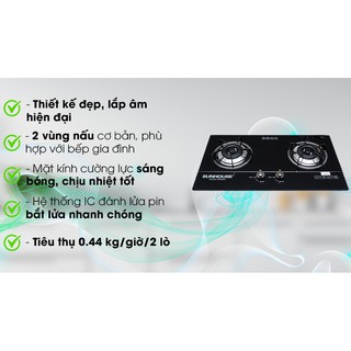 Bếp ga âm Sunhouse SHB 501MT