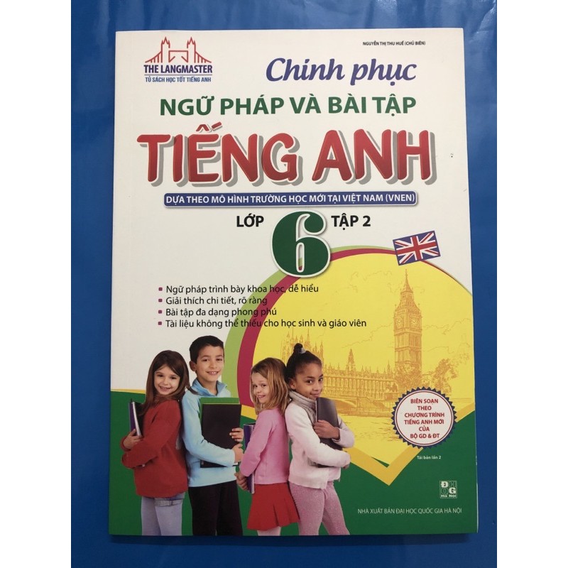 Sách - Chinh phục ngữ pháp và bài tập Tiếng Anh lớp 6 (Combo 2 tập)