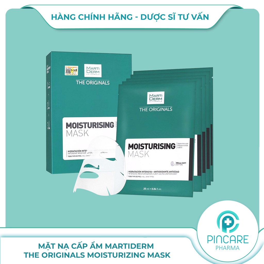 Mặt nạ dưỡng ẩm phục hồi da Martiderm The Originals Moisturizing Mask (Miếng Lẻ) - Hàng chính hãng - Nhà thuốc PinCare