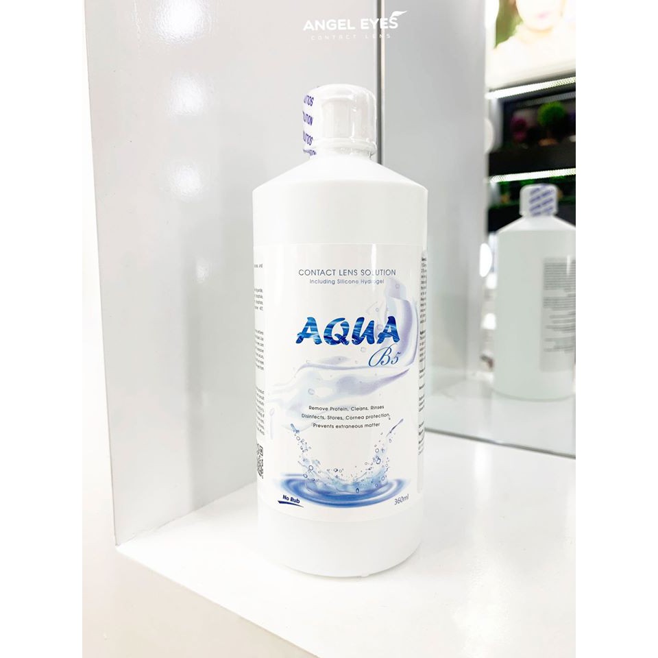 nước ngâm lens Aqua B5 360ml - Angel eyes contact lens Hà Nội- 361 Trần Đại Nghĩa