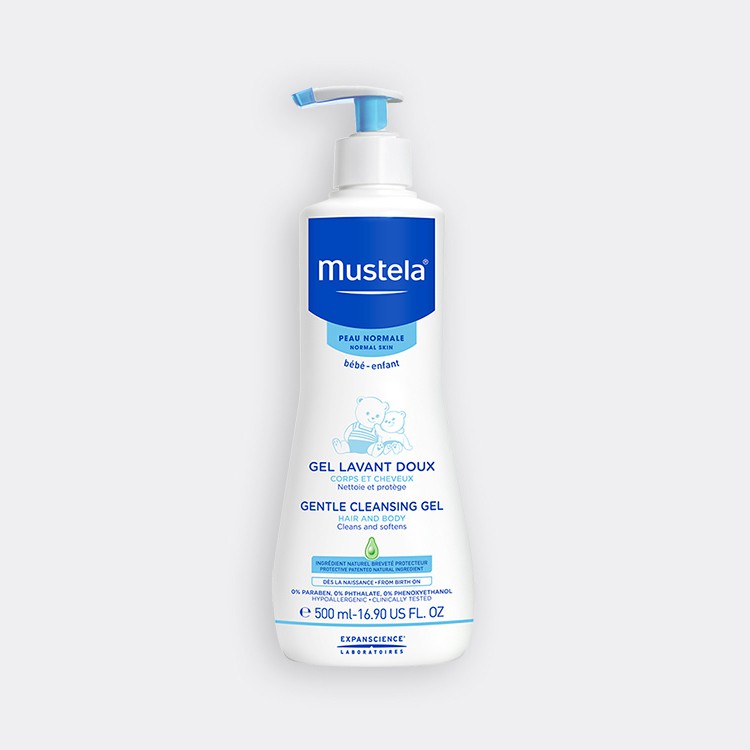 Sữa Tắm Gội Cho Trẻ Sơ Sinh & Em Bé Da Thường Mustela 500ml