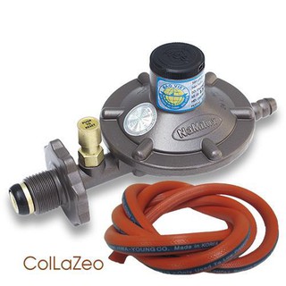 Van điều áp ngắt gas tự động Namilux NA 337S (Nâu) + 1,5m Dây hàn quốc + xiết