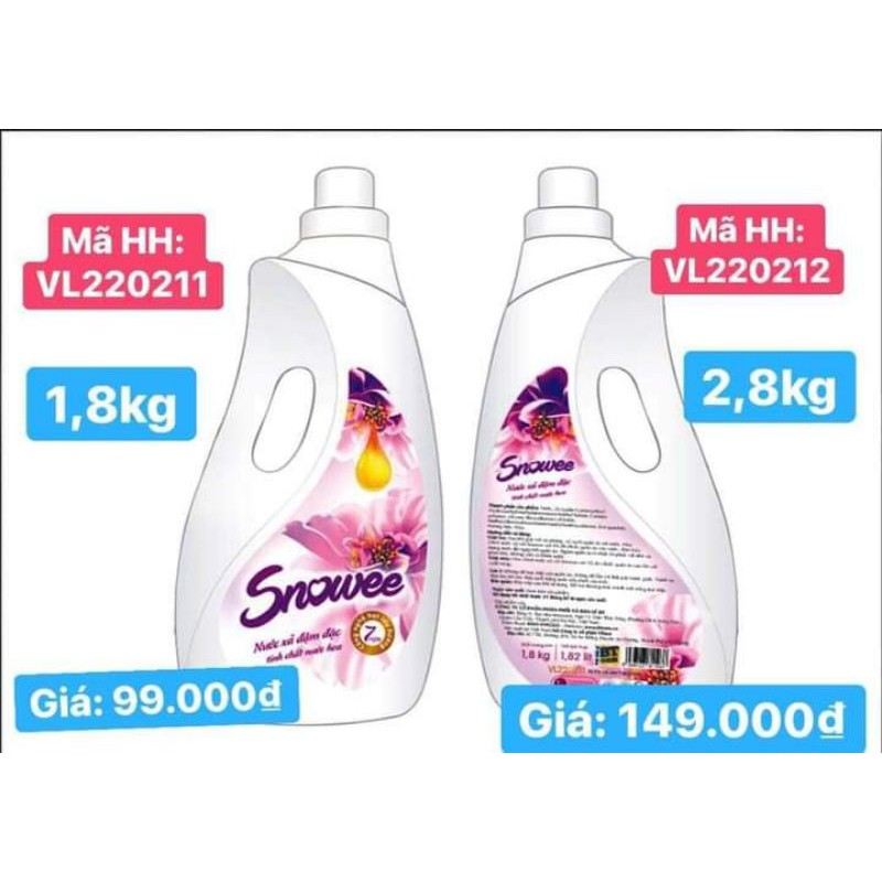 Nước xả quần áo Snowee