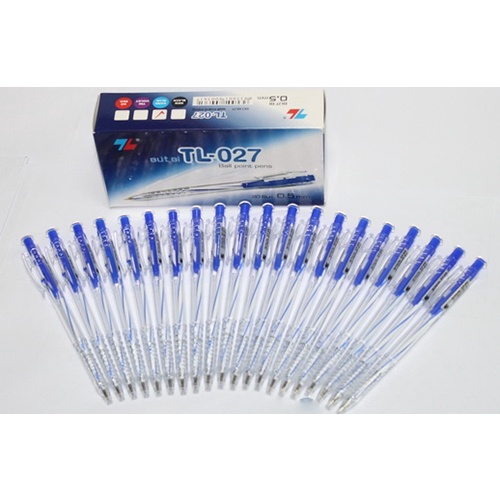 Combo 5 Bút Bi Thiên Long TL-027 màu xanh