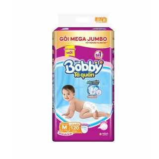 Tã quần BOBBY MEGA JUMBO M120/L111/XL102/XXL93
