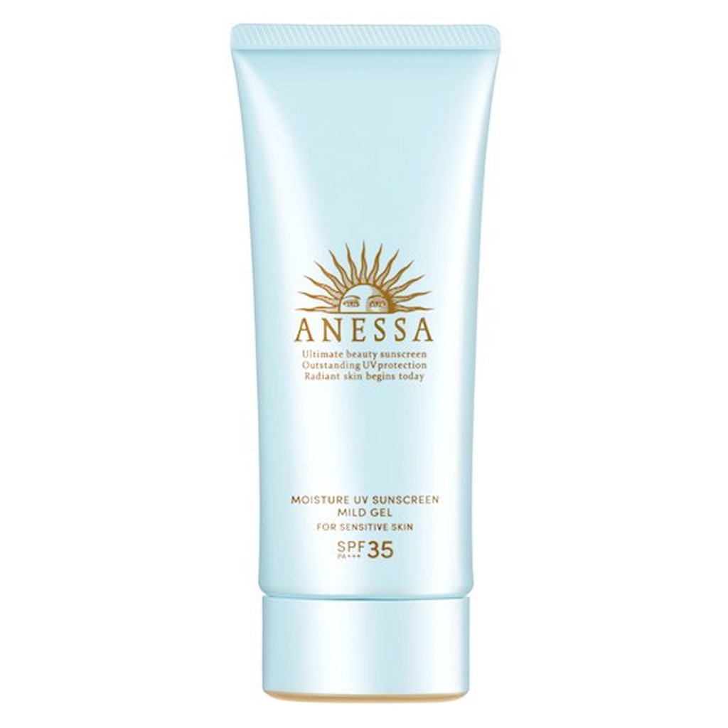 Gel Chống Nắng Dưỡng Ẩm Dịu Nhẹ Cho Da Nhạy Cảm và Trẻ Em Anessa Moisture UV Sunscreen Mild Gel SPF 35 PA+++