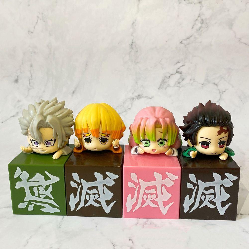 Mô Hình Đồ Chơi Nhân Vật Anime Demon Slayer Agatsuma Zenitsu Kamado Tanjirou Uzui Tengen Tokitou Muichirou