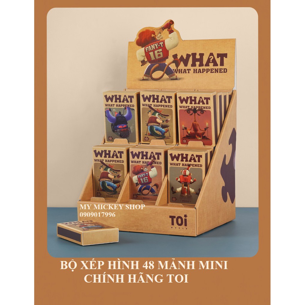 BỘ XẾP HÌNH 48 MẢNH MINI MATCH BOX HÃNG TOI NHIỀU CHỦ ĐỀ