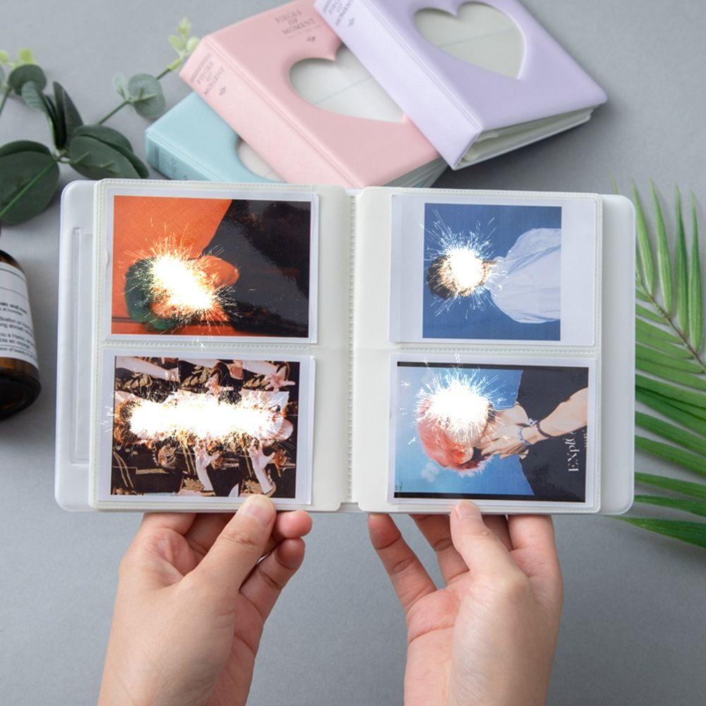 Giá Đỡ Ảnh 3 inch Bằng PP Họa Tiết Trái Tim Độc Đáo Tiện Dụng